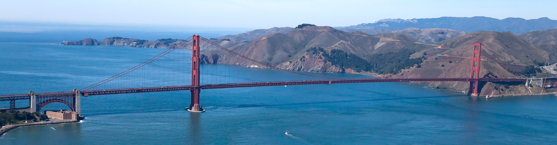 Golden Gate Bridge aerial view